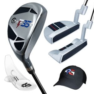 Limited Edition Patriot F35 Hybrid Iron | Putter | Putting Cup Trainer | Golf Hat
