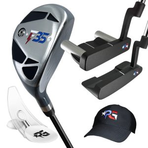 Limited Edition Patriot F35 Hybrid Iron | Putter | Putting Cup Trainer | Golf Hat