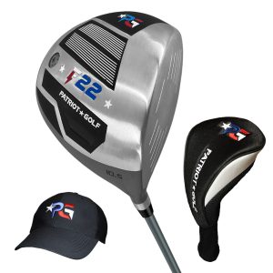 F22 Raptor Driver + Patriot Stretch-Fit Hat + Head Cover