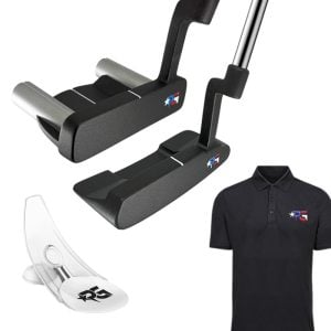 F14 Mallet or Blade Putter + Putting Cup Trainer + Patriot Golf Polo