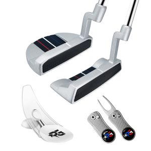 Special Edition Patriot Mallet or Blade Putter + Divot Tool & Magnetic Marker + Putting Cup Trainer