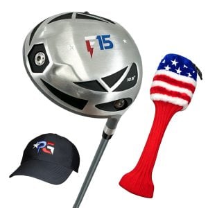 Limited Edition F15 Lightning Driver + Patriot Golf Hat + Stars & Stripes Headcover