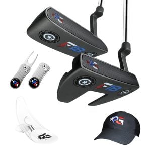Special Edition Patriot F18 Mallet or Blade Putter + Divot Tool & Magnetic Marker + Putting Cup Trainer + Patriot Hat