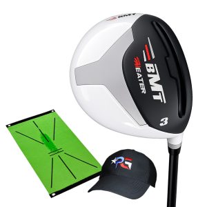Special Edition Mach1 Fairway Wood + Hitting Mat Swing Path Trainer + Patriot Golf Hat