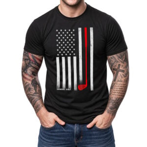 Armory Golf American Flag T-Shirt - Red Iron Graphic